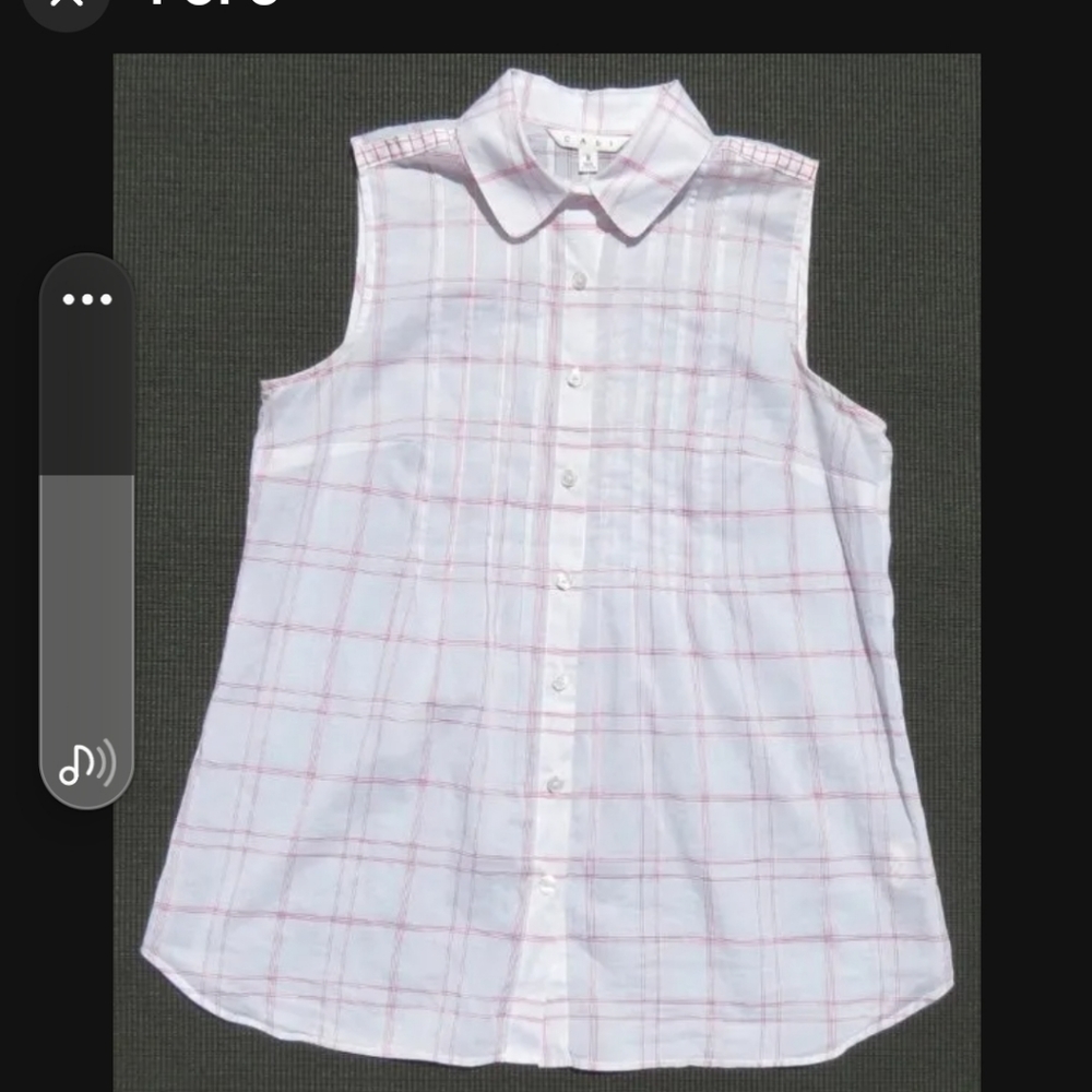 CABI SLEEVELESS Gamine shirt